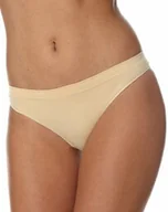 Majtki damskie - Stringi damskie Brubeck Comfort Cotton TH00182 beżowe - miniaturka - grafika 1