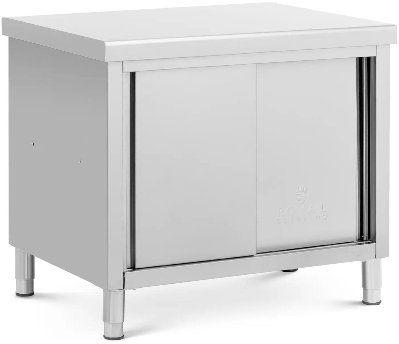 Stół blat roboczy centralny z szafką przelotową STAL 100 x 70 cm