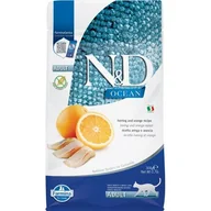 Sucha karma dla kotów - Karma dla kota FARMINA N&D Ocean Śledź i Pomarańcza Adult 300 g - miniaturka - grafika 1