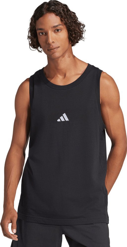 Adidas Koszulka męska adidas Essentials Small Logo Tank czarna JE8986 2XL