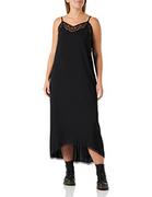 Sukienki - Sisley Damska sukienka 46CVLV02K, czarna 100, 48 (DE) - miniaturka - grafika 1