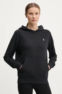 Hummel bluza damska kolor czarny z kapturem gładka 229313 - Bluzy damskie - miniaturka - grafika 1