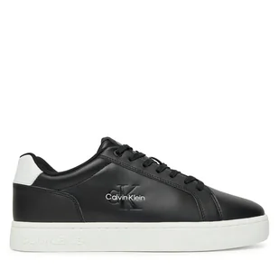 Sneakersy Calvin Klein Jeans Classic Cupsole Mono Lth YM0YM01369 Czarny - Sneakersy męskie - miniaturka - grafika 1
