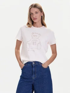 Guess T-Shirt V5BI16 K8FQ4 Biały Regular Fit - Koszulki i topy damskie - miniaturka - grafika 1