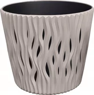 Donice - Prosperplast SANDY ROUND Doniczka 12,8 cm mocca DSR130 - miniaturka - grafika 1