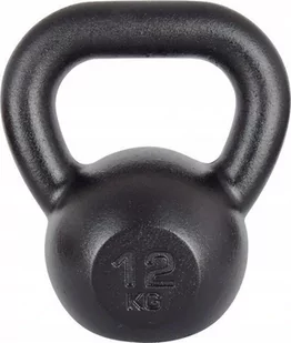 Kettlebell żeliwny kettle kula hantle Kawmet 12kg - Kettlebell - miniaturka - grafika 1