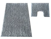 Dywaniki łazienkowe - Szary Komplet Chodniczków Łazienkowych E5-F60 - miniaturka - grafika 1