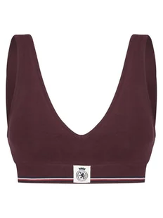 Tommy Hilfiger Biustonosz top UW0UW06062 Bordowy - Biustonosze - miniaturka - grafika 1