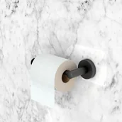 Akcesoria łazienkowe - Uchwyt na papier okrągły czarny - miniaturka - grafika 1