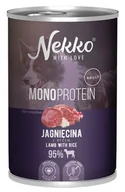 Mokra karma dla psów - NEKKO Mono Adult Jagnięcina i ryż 400g (puszka) - miniaturka - grafika 1