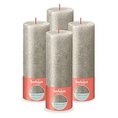 Świece - Bolsius Świece pieńkowe Shimmer, 6 szt., 190x68 mm, kolor szampana Sfeerpunt - miniaturka - grafika 1