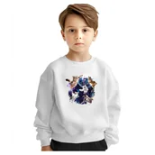 Bluzy dla dziewczynek - BLUZA DZIECIĘCA KOTY KOSMOS KOTKI 110-116 DLA CHŁOPCA DZIEWCZYNKI - miniaturka - grafika 1