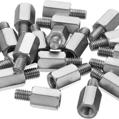 Wkręty - Wkręty dystansowe ze stali nierdzewnej, męskie i żeńskie, M3x7mm+4mm, zestaw 20 sztuk, do płytek drukowanych. - miniaturka - grafika 1