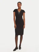 Sukienki - Rinascimento Sukienka koktajlowa CFC0125515003 Czarny Slim Fit - miniaturka - grafika 1