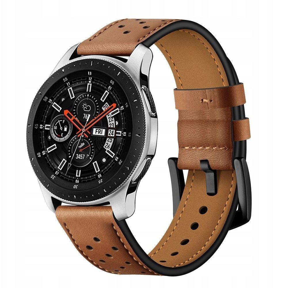 Pasek ze skóry do Samsung Galaxy Watch 46mm Brown