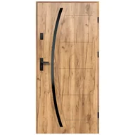 Drzwi zewnętrzne - Isoxa Drzwi zewnętrzne stalowe wejściowe Helios Black 68 Grandson 80 prawe - miniaturka - grafika 1