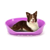 Legowiska dla psów - Ferplast Siesta Deluxe 10, Burgund - miniaturka - grafika 1