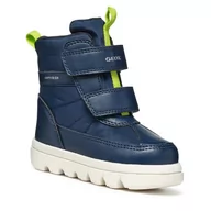 Buty dla chłopców - Śniegowce Geox B Willaboom Boy B Ab B365BG 0FU54 C0749 S Navy/Lime - miniaturka - grafika 1