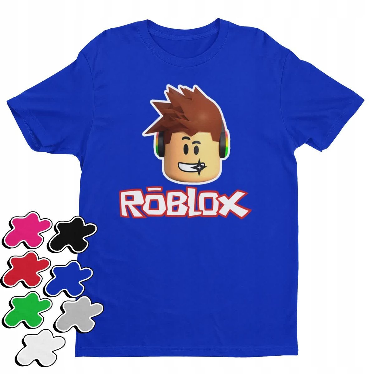 Koszulka T-Shirt Dziecięca Z Nadrukiem Dla Gracza Roblox Gry -L 146-152