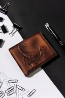 Portfele - Always Wild Portfel męski ze skóry naturalnej ze skorpionem na froncie - Always Wild NoSize - miniaturka - grafika 1