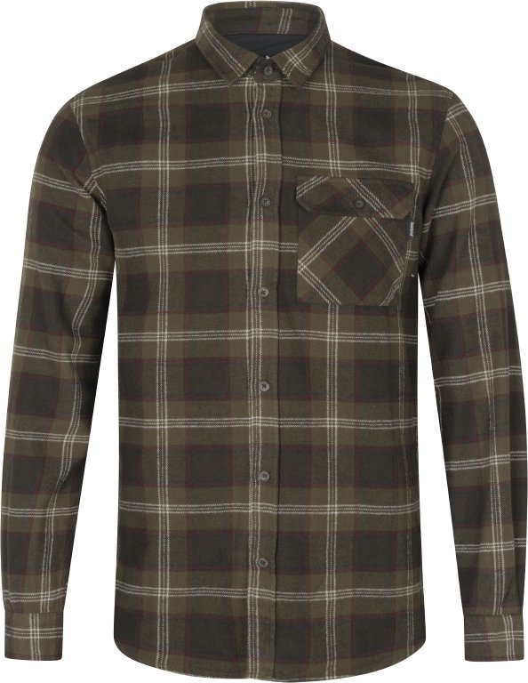 KOSZULA FLANELOWA SEELAND GLEN - Pine Green Check -M