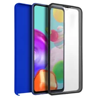 Etui i futerały do telefonów - Etui 360° do Samsunga Galaxy A41 z elastycznym przodem i sztywnym tyłem – niebieskie - miniaturka - grafika 1