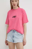 Spodenki damskie - Volcom szorty jeansowe damskie kolor niebieski gładkie medium waist - miniaturka - grafika 1