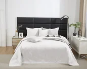 Narzuty - Kremowa Narzuta Pikowana Velvet na Łóżko 200x220 MAYA - miniaturka - grafika 1