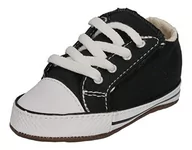 Buty dla dziewczynek - Converse Chuck Taylor All Star Cribster Mid czarne tekstylne buty dziecięce miękkie, Black Natural Ivory White, 19 EU - miniaturka - grafika 1