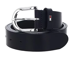 Tommy Hilfiger Skórzany pasek damski New Danny Belt, Niebieski (Night Sky), 90 - Paski - miniaturka - grafika 1