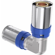 Łączniki, trójniki, kształtki - Mexen PEX-P kolano zaciskowe, zaprasowywane PEX 25 x 25 - W97124-2525-00 - miniaturka - grafika 1