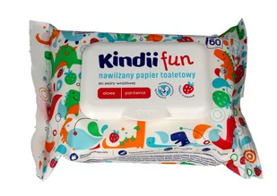 HARPER HYGIENICS KINDII FUN Nawilżany papier toaletowy do skóry wrażliwej 60szt - Papier toaletowy - miniaturka - grafika 1