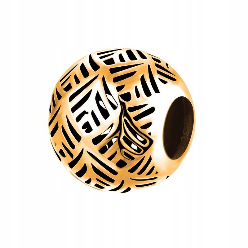 Charms złoty Liście Liść srebro 925