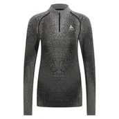 Pozostała odzież narciarska - Bluza termoaktywna damska Odlo Blackcomb Eco BL Top Turtle Neck LS Half Zip - miniaturka - grafika 1