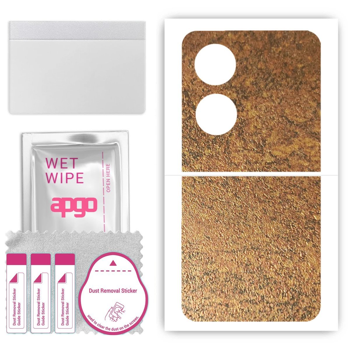 Folia naklejka skórka strukturalna na TYŁ do Xiaomi Mix Flip - Zardzewiała Miedź - apgo SKINS