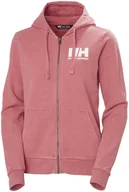 Bluzy damskie - Helly Hansen damska bluza W HH LOGO FULL ZIP HOODIE 2.0 34461 137 M - miniaturka - grafika 1
