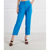 Spodnie damskie - BOSS BLACK Spodnie z paskiem Tapiah | Regular Fit - miniaturka - grafika 1