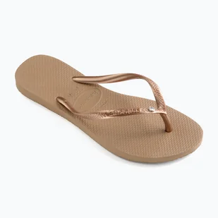 Japonki damskie Havaianas Slim Crystal Sw II rode gold - Klapki i japonki damskie - miniaturka - grafika 1