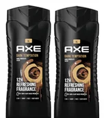 Żele pod prysznic dla mężczyzn - Axe, Dark Temptation, Żel pod prysznic, 2x400 ml - miniaturka - grafika 1