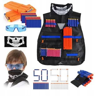 100 Sztuk Strzałek Do Wyrzutni Kamizelka Okulary - Zabawki militarne - miniaturka - grafika 1