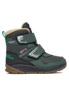 Jack Wolfskin Śniegowce Polar Bear B Texapore Mid VC K A62144 E0206 Zielony - Buty dla chłopców - miniaturka - grafika 1
