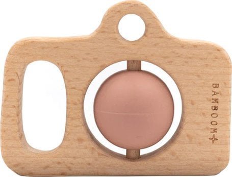 BAMBOOM Aparat zabawka drewno&silikon różowy 4m+ BAMBOOM