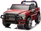 Pojazdy elektryczne dla dzieci - RAM 3500 Straż Pożarna czerwony pojazd na akumulator 24V, 2x200W, pilot, LED, MP3 EDUKAMP - miniaturka - grafika 1