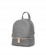 Plecaki - Mini Plecak Damski PUCCINI Szary Mały Plecaczek Dwie Komory BML036P-4 - Empik - miniaturka - grafika 1