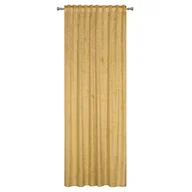 Zasłony - Zasłona z taśmą tunel SANSO 140 x 260 cm musztardowa - miniaturka - grafika 1