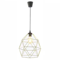 Lampy sufitowe - Wisząca lampa druciana klatka Galaxy 3457 TK Lighting metalowa czarna złota - miniaturka - grafika 1