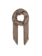 Apaszki i szaliki damskie - Calvin Klein Chusta Emblem Aop Contrast Lw Square Sc LV04F8077G Beżowy - miniaturka - grafika 1