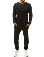 Dresy męskie - Dres męski czarny Dstreet AX0377-XXL - miniaturka - grafika 1