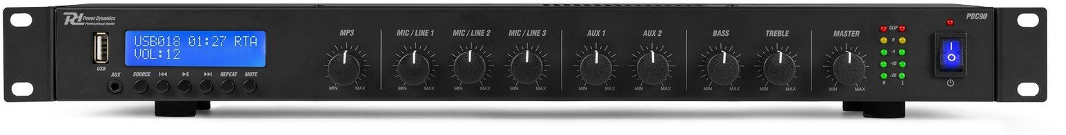 Power Dynamics Odtwarzacz multimedialny PDC90 ze wzmacniaczem DAB+/USB/MP3/BT one size