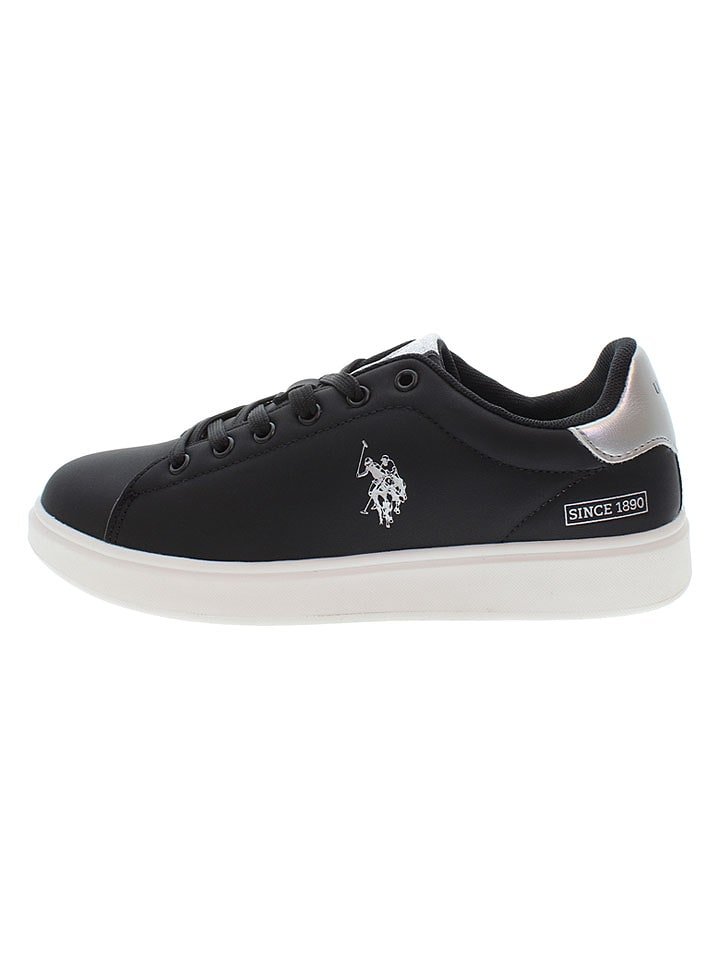 U.S. Polo Assn. Sneakersy w kolorze srebrno-granatowym